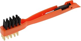 Brosse de Cuisine Multifonction avec Poils Métalliques Manche Confortable pour Nettoyage des Plaques Chauffantes et Cuisinières Gaz Outil Pratique pour Comptoirs et Façades