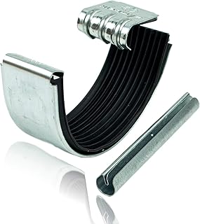62262 Connecteur de gouttière semi-circulaire RG333 en zinc titane Argenté