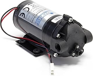 Naturewater Pompe Booster – 50 GPD (190 l/jour) – 24 W – Surpression pour Station Osmose inverse Système d’Eau propre potable