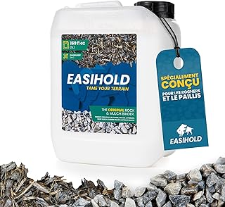 Vuba Easihold 5L Liant à gravier Stabilisateur Colle à roche pour fixer cailloux, pierres et gravier – Stabilisateur de pierre non toxique, prêt à l