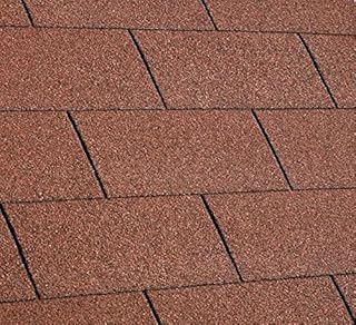 Gartenpirat Bardeau bitumé rectangulaire Rouge 2 m² toiture abri Jardin