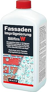 Baufan Hydrofuge Façade Silifirn W - 1L I Siloxane Sans Solvant Imperméabilisant pour Substrats I Transparent, Résistant Humidité et Peut être Peint