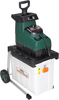 GARDEBRUK® Broyeur végétaux et Branches 3100W Branches Max. 45mm électrique Sac 60L broyeur Rotor Rouleau Silencieux déchiqueteuse composteur Jardin