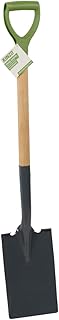Kinzo Pelle de Jardin 105 cm - Bêche avec Manche en Bois et poignée en Plastique - Outil de Jardinage pour Creuser, enlever Le Porte-greffe, Le terrassement et Le Compost