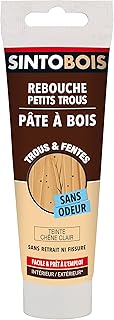 SINTOBOIS - Rebouche Petits Trous - Pâte à Bois Sans Odeur - Prêt à l