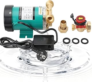 Pompe de Surpression Eau 120W, Pompe Surpresseur Circulation Eau Chaude Domestique, Débit Max 25L/min, pour Douche, Robinet, Machine à Laver, Jardin, Silencieuse et Automatique