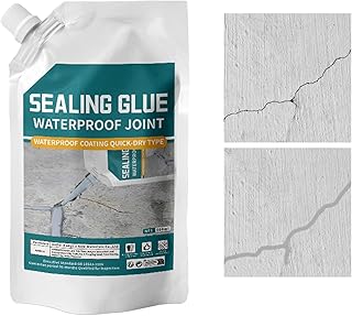 Mastic de réparation étanche pour fissures de béton, 500 ml, colle multi-usages pour réparer les fissures dans les dalles de béton, les sols et les murs