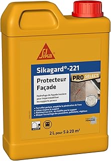 SIKA - Hydrofuge imperméabilisant façade et mur - Sikagard 221 Protecteur Façade - Améliore la résistance aux salissures - Multisupports - Application facile - Prêt à l