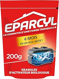 Eparcyl – Granules 200g (6 mois de traitement) Activateur Biologique pour Fosses Septiques – Entretien Fosses Septiques