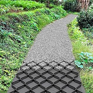 Stabilisateur de Gravier Pavé de Gravier Hdpe Dalle Stabilisatrice pour Gravier, 1/2/3/4/5/6/7/8/9/10m Stabilisation de La Grille Au Sol, Stabilisateur Gravier Exterieur pour Jardin Aménagement Paysag